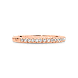 ADRIANA | Französischer Pavé-Diamantring aus 18 Karat Roségold (0,19 Karat tw.)