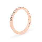 ADRIANA | Französischer Pavé-Diamantring aus 18 Karat Roségold (0,19 Karat tw.)
