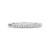 ADRIANA | French Pavé Diamond Ring in Platinum (0.19ct tw.)