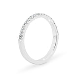 ADRIANA | French Pavé Diamond Ring in Platinum (0.19ct tw.)