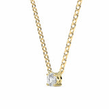ADRIANA | Round Diamond 4 Prong Solitaire Pendant in Yellow Gold