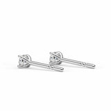 ALICE | Round Brilliant 4 Prong Diamond Studs in White Gold (0.20ct - 1.00ct tw.)