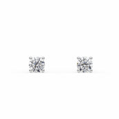 ALICE | Round Brilliant 4 Prong Diamond Studs in White Gold (0.20ct - 1.00ct tw.)