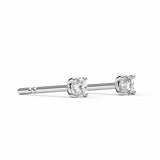 ALICE | Round Brilliant 4 Prong Diamond Studs in White Gold (0.20ct - 1.00ct tw.)