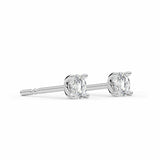 ALICE | Round Brilliant 4 Prong Diamond Studs in White Gold (0.20ct - 1.00ct tw.)