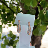 ALISON | Channel Set Diamond Huggies in Rose Gold (1.20ct tw.)
