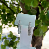 ALISON | Channel Set Diamond Huggies in Platinum (1.20ct tw.)