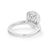 ARI | Scalloped Pavé Pear Shape Diamond Ring in Platinum