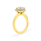 ABI | Sechs-Krappen-Solitärring mit rundem Brillantdiamant in 18 Karat Weißgold