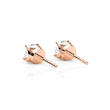 ASHER | Round Brilliant Diamond Studs in Rose Gold (0.20ct - 1.00ct tw.)