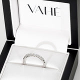 AURORA | Double Base Shared Prong Round Diamond Ring in Platinum (0.28ct - 0.44ct tw.)