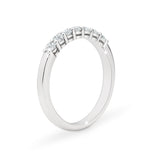 AURORA | Double Base Shared Prong Round Diamond Ring in Platinum (0.28ct - 0.44ct tw.)