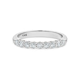 AURORA | Double Base Shared Prong Round Diamond Ring in Platinum (0.28ct - 0.44ct tw.)