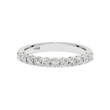 AURORA | Double Base Shared Prong Round Diamond Ring in Platinum (0.28ct - 0.44ct tw.)