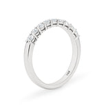 AURORA | Double Base Shared Prong Round Diamond Ring in Platinum (0.28ct - 0.44ct tw.)