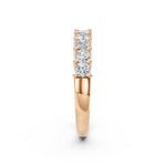 BIANCA | Princess Cut Diamond Ring in Rose Gold (1.00ct tw.) – side view