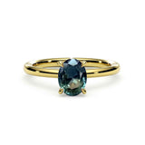 CUSTOM | Parti Sapphire Solitaire in 18ct Yellow Gold