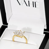 CUSTOM | Pear & Emerald "Toi Et Moi" in 18ct Yellow Gold