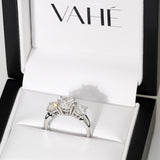 CUSTOM | Round Brilliant Cut Three Stone in 18ct White Gold