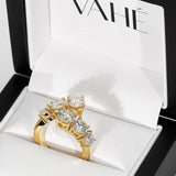 CUSTOM | Six Round Brilliant Cut Diamond Wrap Ring in 18ct Yellow Gold