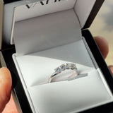 CUSTOM | Round Brilliant Diamond 4 Stone Eternity in 18ct White Gold – in gift box