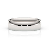 DANIEL | Classic Quarter Domed Ring in Platinum (4mm-8mm)