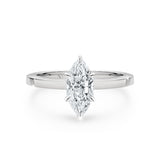 DESTINY | Classic Solitaire Marquise Diamond Ring in Platinum