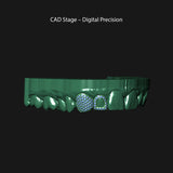 Diamond Set Solid Cap & Window Grillz | Grillz Melbourne Australia