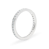 ELLA | Channel Set Diamond Ring in White Gold (0.65ct tw.)