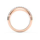 ETHAN | Triple Row Micro-Pavé Ring in Rose Gold (0.80ct tw.)