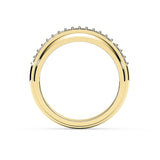 ETHAN | Triple Row Micro-Pavé Ring in Yellow Gold (0.80ct tw.)