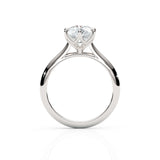 FLEUR | Tulip Solitaire Round Brilliant Diamond Ring in White Gold