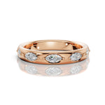 ILAYDA | East-West Marquise Diamond Ring in Rose Gold (0.40ct tw.)