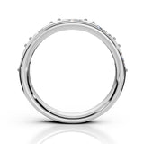 ILAYDA | East-West Marquise Diamond Ring in White Gold (0.40ct tw.) – profile view
