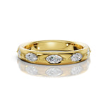 ILAYDA | East-West Marquise Diamond Ring in Yellow Gold (0.40ct tw.)