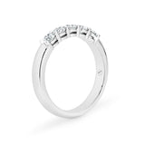 AURORA | Double Base Shared Prong Round Diamond Ring in White Gold (0.50ct - 0.70ct tw.)