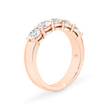 AURORA | Double Base Shared Prong Round Diamond Ring in Rose Gold (1.25ct tw.)