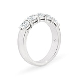 AURORA | Double Base Shared Prong Round Diamond Ring in Platinum (1.25ct tw.)