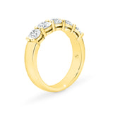 AURORA | Double Base Shared Prong Round Diamond Ring in Yellow Gold (1.25ct tw.)