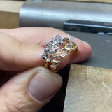 REMODELLING | Five Stone Ring in Yellow & White Gold