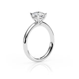 KAYLA | Classic Solitaire Cushion Cut Diamond Ring in Platinum