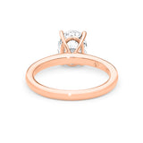 KAYLA | Classic Solitaire Oval Shape Diamond Ring in Rose Gold