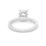 ABI | Sechs-Krappen-Solitärring mit rundem Brillantdiamant in 18 Karat Weißgold