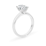 ABI | Sechs-Krappen-Solitärring mit rundem Brillantdiamant in 18 Karat Weißgold