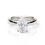 KAYLA | Bold Solitaire Oval Shape Diamond Ring in Platinum
