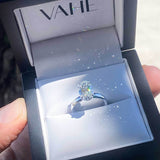 KAYLA | Bold Solitaire Oval Shape Diamond Ring in Platinum