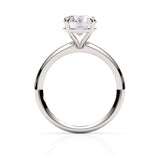 KAYLA | Bold Solitaire Oval Shape Diamond Ring in Platinum