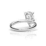 KAYLA | Classic Solitaire Pear Shape Diamond Ring in White Gold