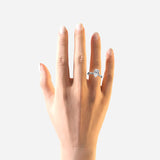 KAYLA | Classic Solitaire Pear Shape Diamond Ring in White Gold