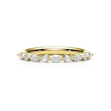 LILY | Marquise- und runder Diamantring aus 18 Karat Gelbgold (0,34 Karat tw.)